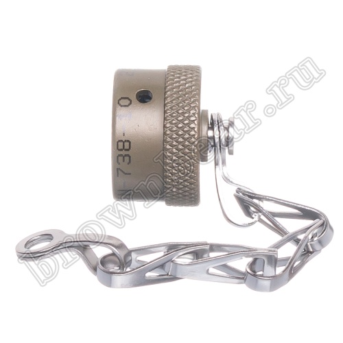 Заглушка Amphenol серии 62IN для разъема тип 10, внутренний байонет 62IN-738-10 фото 3