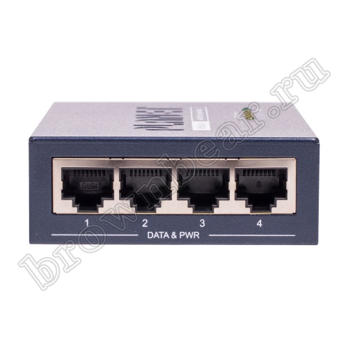 HPOE-460 PoE инжектор Planet 4 порта 10/100/1000Мб/с, IEEE 802.3at, 120Ватт фото 8