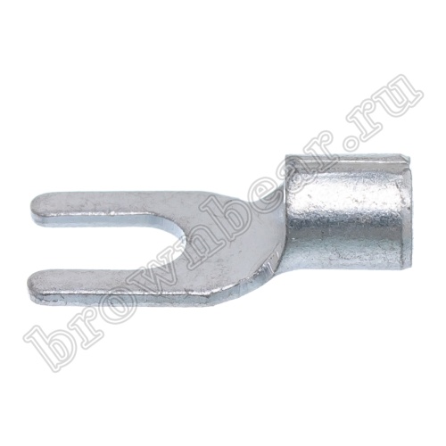 Клемма вилочная обжимная тип "U" 4.3 мм, на провод 4.0 - 6.0 мм², неизолированная, кратно 100шт. TY-5.5-4 фото 6