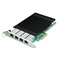 ENW-9740P Сетевая карта РоЕ Plane 4 порта 10/100/1000Мб/с 802.3at PoE+, PCI Express, 120Ватт, PCIe x4, Intel Ethernet Controller