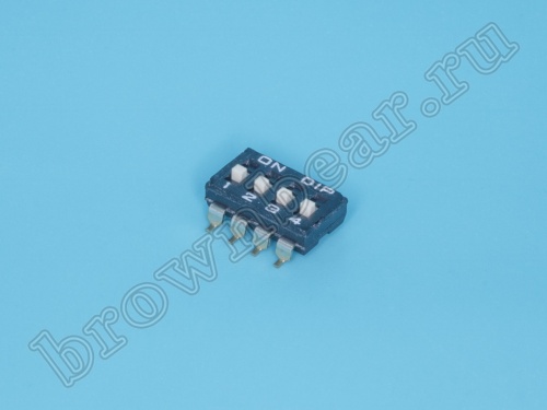 Переключатель Dip-Switch 4 контактных группы, планарный