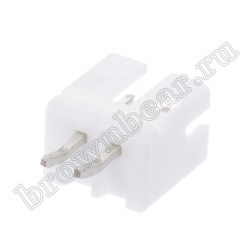 Разъем питания 2 контакта, вилка на плату, шаг 2мм, тип 2 MW-2M/2 фото 4