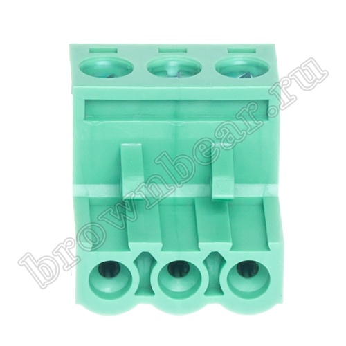 Клеммник винтовой на провод, розетка, 3 контакта, 5.0 мм TB-06-03/1 фото 2