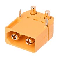 Разъем силовой XT60 для АКБ, 2 контакта, штекер на плату угловой XT60PW30-M.G.Y