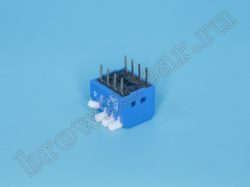 Переключатель Dip-Switch 4 контактных группы, пиано  фото 4