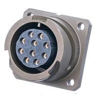 Разъем Amphenol серии 97B, ACA-B, 10 контактов, розетка на блок, тип 18, байонет 97B3102E-18-1S