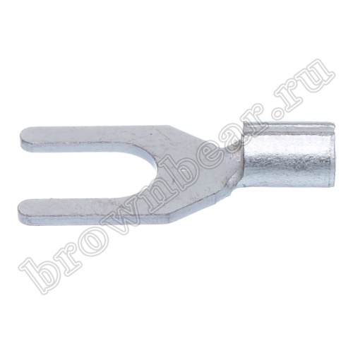 Клемма вилочная обжимная тип "U" 4.0 мм, на провод 0.25 - 1.5 мм², неизолированная, кратно 100шт. TY-1.25-4S фото 6