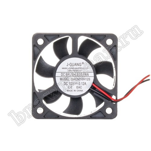 Вентилятор для корпуса 50х50х10, DC 12В, 0.12А, подшипник скольжения DAC5010H12S