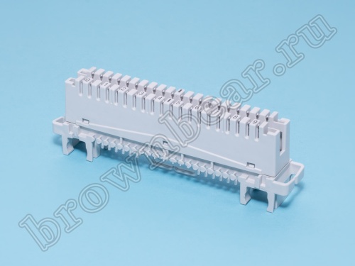 Плинт 10 пар KRONE неразмыкаемый, PROFIL, нумерация 0..9  фото 3