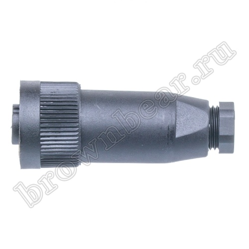 Разъём промышленный круглый серии RD-24 7 контактов, гнездо на кабель фото 2