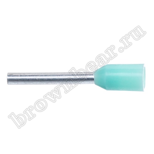 Кабельный наконечник штыревой втулочный изолированный НШВИ 8 мм, под опрессовку на провод 0.34 мм², упаковка 100шт. TIC-0.34-8 фото 2
