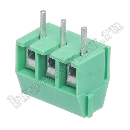Клеммник винтовой на плату, 3 контакта, 3.5 мм TB-09B фото 5