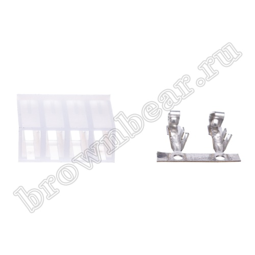 Разъем питания 4 контакта, гнездо на кабель, шаг 3.96 мм PHU-4 фото 5