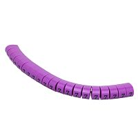 Маркер кабельный цифра 7 (кольцо) для провода d=5.2-10 мм, фиолетовый, упаковка 20 шт.