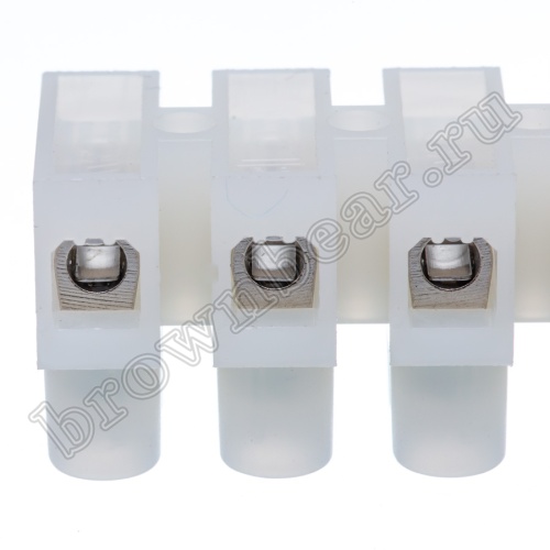 Клеммник ЗВИ зажим винтовой изолированный, 6 пар, 0.75 - 2.5 мм² TLB-100W-6P фото 3