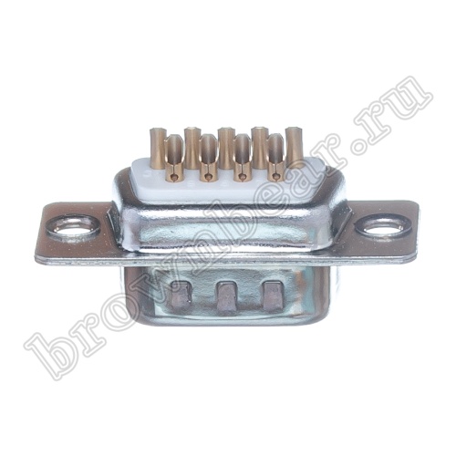 Разъем D-SUB  9 контактов, вилка на кабель, пайка DB-9M фото 6