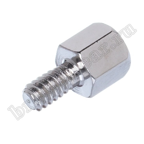 Винт шестигранный L=5мм для разъемов D-SUB, с внутренней резьбой 4-40 UNC, упаковка 100шт. SCR-15/1 фото 2