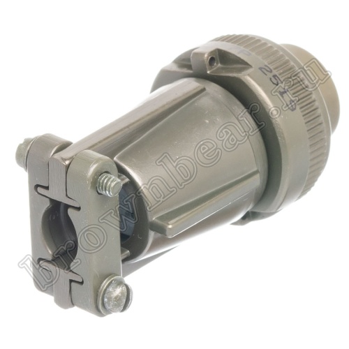 Разъём Amphenol серии MS, 3 контакта, вилка на кабель, тип 14S, резьбовой MS3106E-14S-7P фото 3