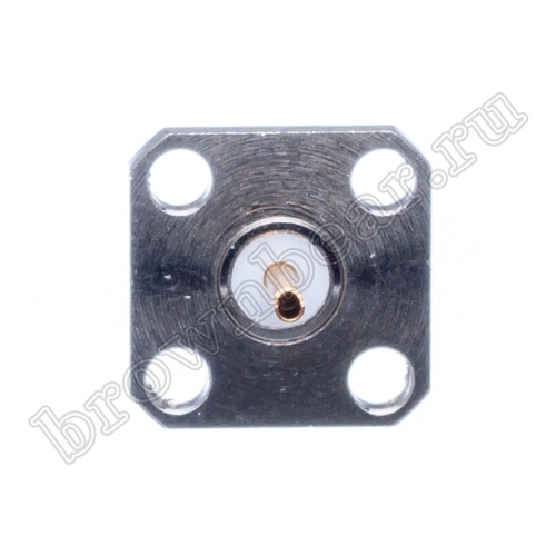 Разъем SMA гнездо на блок, пайка, крепление под 4 винта SMA-BJ2 фото 4
