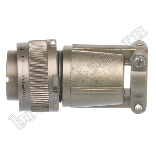 Разъём Amphenol серии MS, 4 контакта, вилка на кабель, тип 18, резьбовой MS3106E-18-4P фото 3