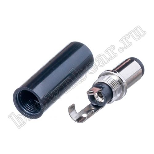 Разъем питания штырьковый DC штекер 2.1 х 5.5 мм, на кабель DJK-10A фото 3