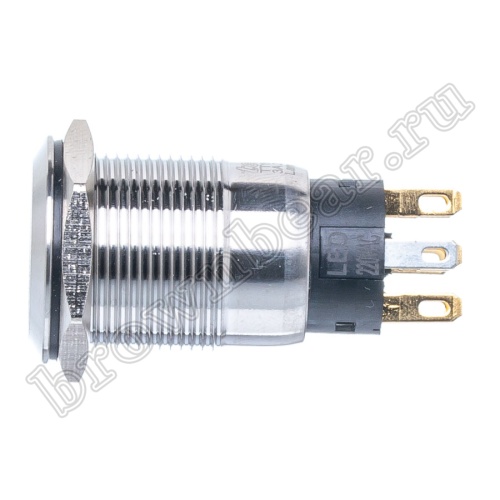 Кнопка управления герметичная, с подсветкой, без фиксации, d 22 мм, 2НР+2НЗ, красная TT19ML2R2 фото 6