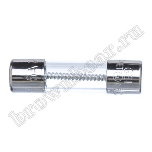 Предохранитель 5х20 мм, цилиндрический, стеклянный, с задержкой, 5А/250В (GSL) фото 4