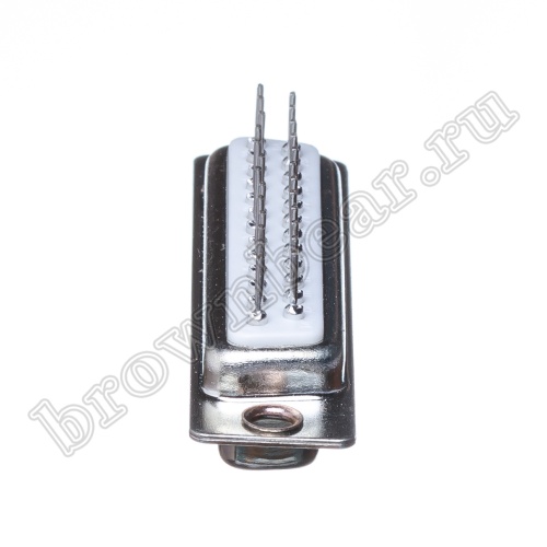 Разъем D-SUB  25 контактов, гнездо на плату, вертикальный DBB-25F фото 2