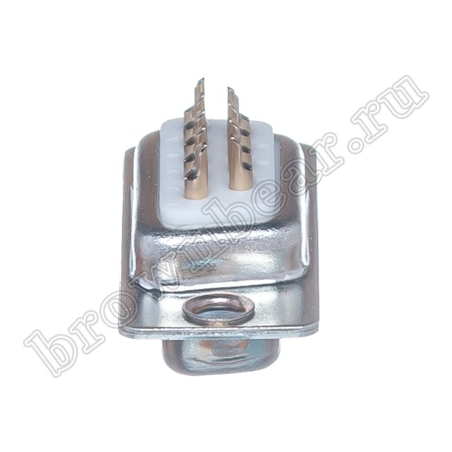 Разъем D-SUB 9 контактов, гнездо на кабель, пайка DB-9F фото 7