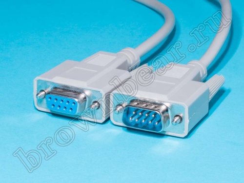 Кабель (шнур) RS-232 DB9F-DB9M, 1.8 метра