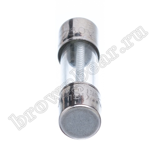 Предохранитель 5х20 мм, цилиндрический, стеклянный, с задержкой, 2А/250В (GSL) фото 3