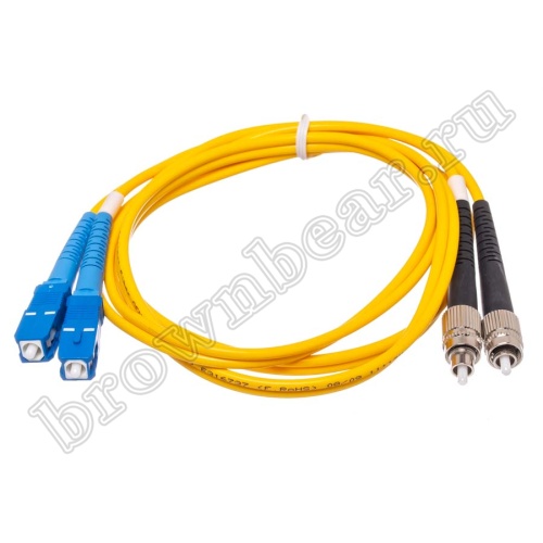 FC-SC патч-корд одномодовый 1м (Duplex)  фото 2