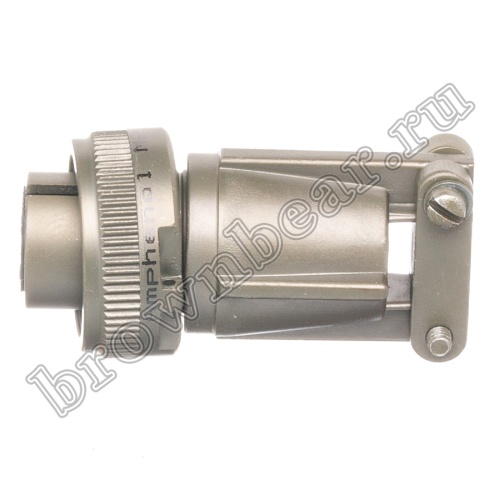 Разъём Amphenol серии MS, 3 контакта, розетка на кабель, тип 14S, резьбовой MS3106E-14S-7S фото 4