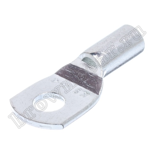 Клемма кольцевая обжимная тип "O" прямоугольная 4.3 мм на провод 2.5 - 4.0 мм², неизолированная, кратно 100шт. TRC-3.5-4