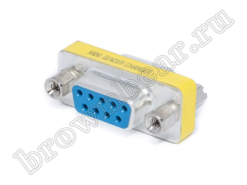 Переходник мини D-SUB 9 гнездо - D-SUB 9 гнездо GCM-9FF