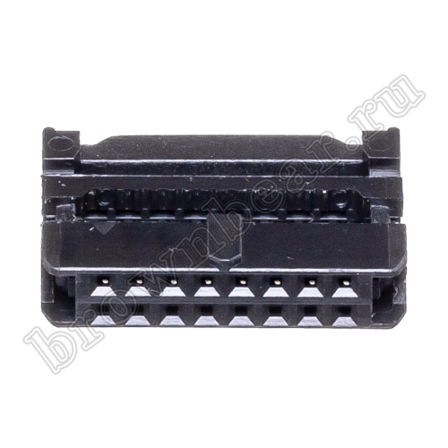 Разъем IDC 2х8 розетка на плоский кабель, шаг 2.00мм IDC2-16 фото 2