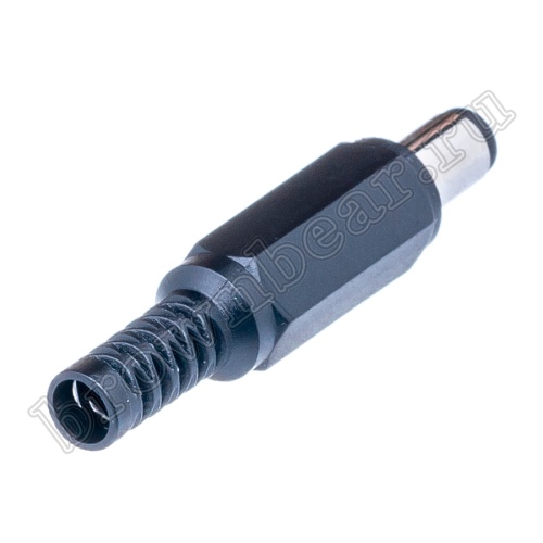 Разъем питания DC штекер 2.1 х 5.5мм, на кабель c амортизатором DJK-11A фото 4