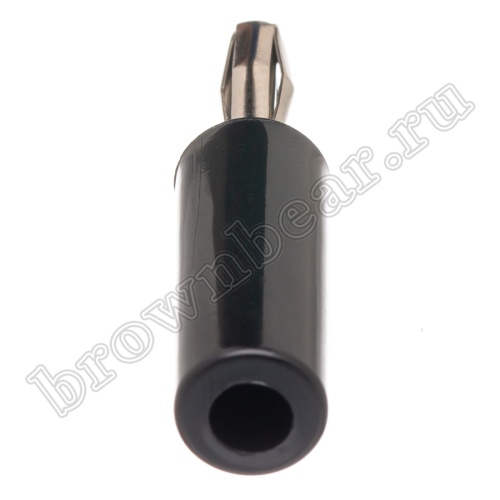 Разъем Banana штекер, тип 3, черный фото 2