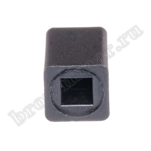 Колпачок квадратный для мини кнопки, черный, тип 2, размер 7.2 х 7.2 х 9.6 мм PSM1-K-2-B фото 3