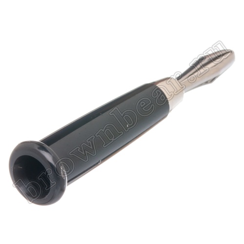 Разъем Banana штекер, тип 2, черный TS-2B фото 2