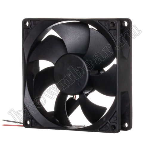 Вентилятор для корпуса 92х92х25, DC 12В, 0.25А, подшипник скольжения DAC9225H12S фото 4