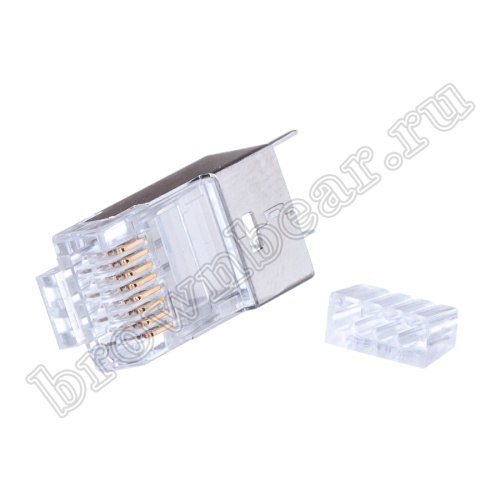 Разъём RJ-45 экранированный, 6 категории, со вставкой TPS6-8P8C-S2 фото 2