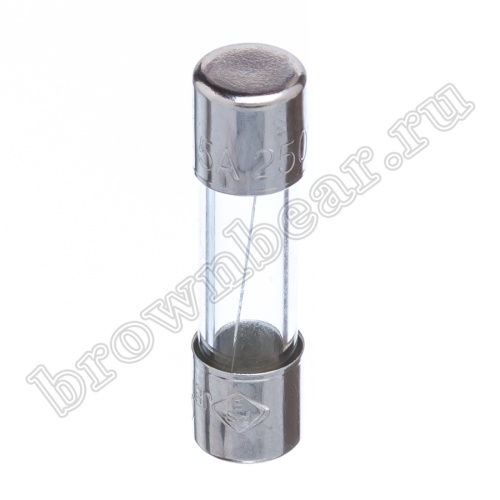 Предохранитель 5х20 мм, цилиндрический, стеклянный, быстрый, 5.0A/250В (GFE) фото 4