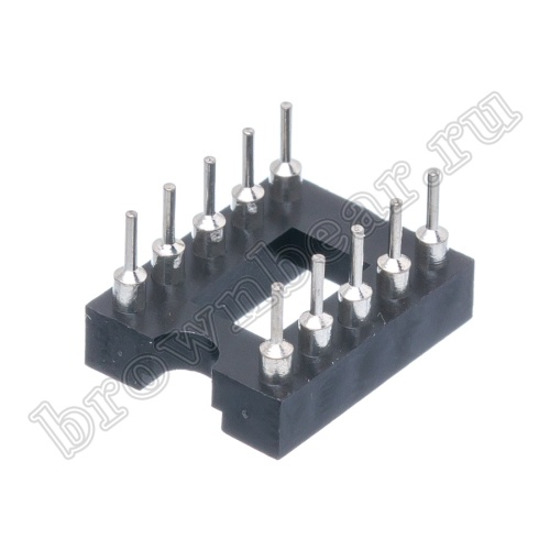 Панелька для микросхем DIP 10 цанговая фото 5