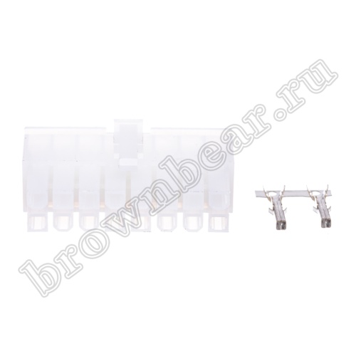 Разъем питания Mini-Fit 16 контактов, гнездо на кабель, шаг 4,2мм MF-16F фото 9