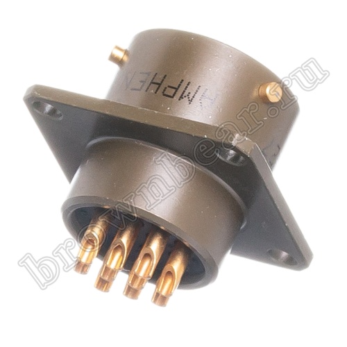 Разъём Amphenol серии 62IN, 10 контактов, вилка на блок, тип 12,  байонетный 62IN-12E-12-10P фото 4