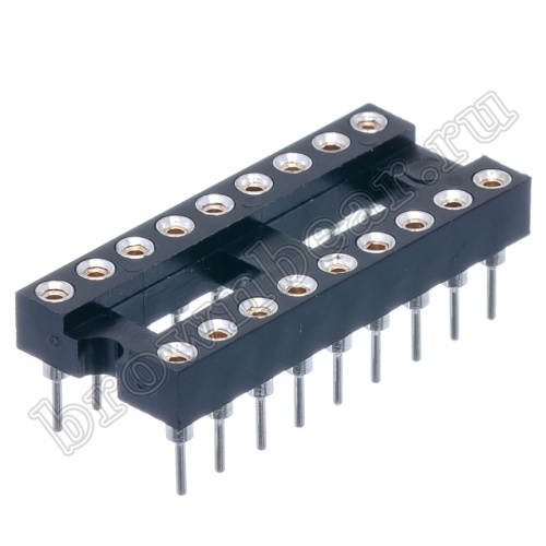 Панелька для микросхем DIP 18 цанговая