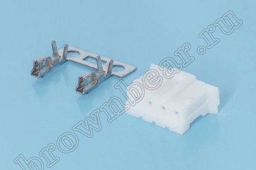 Разъем питания 4 контакта, гнездо на кабель, шаг 2.0 мм MU-4F
