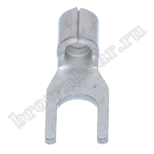 Клемма вилочная обжимная тип "U" 3.7 мм, на провод 1.5 - 2.5 мм², неизолированная, кратно 100шт. TY-2-3 фото 2