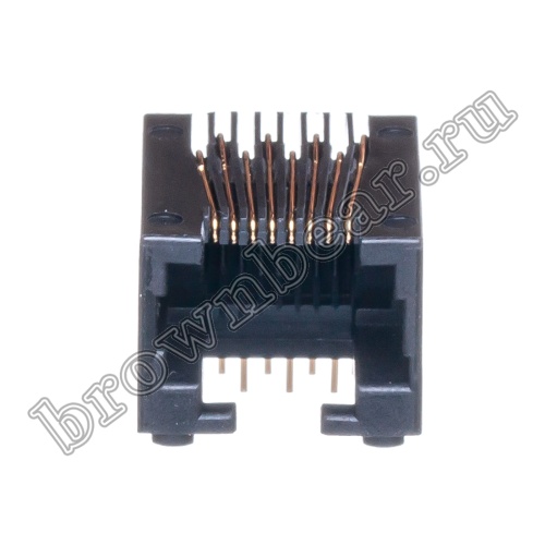 Разъём RJ-45 гнездо на плату, 8P8C, тип 4 TJ4-8P8C фото 8